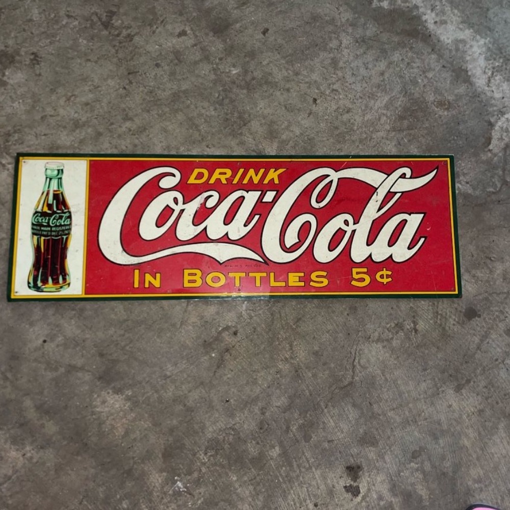 Vintage coca cola sign
